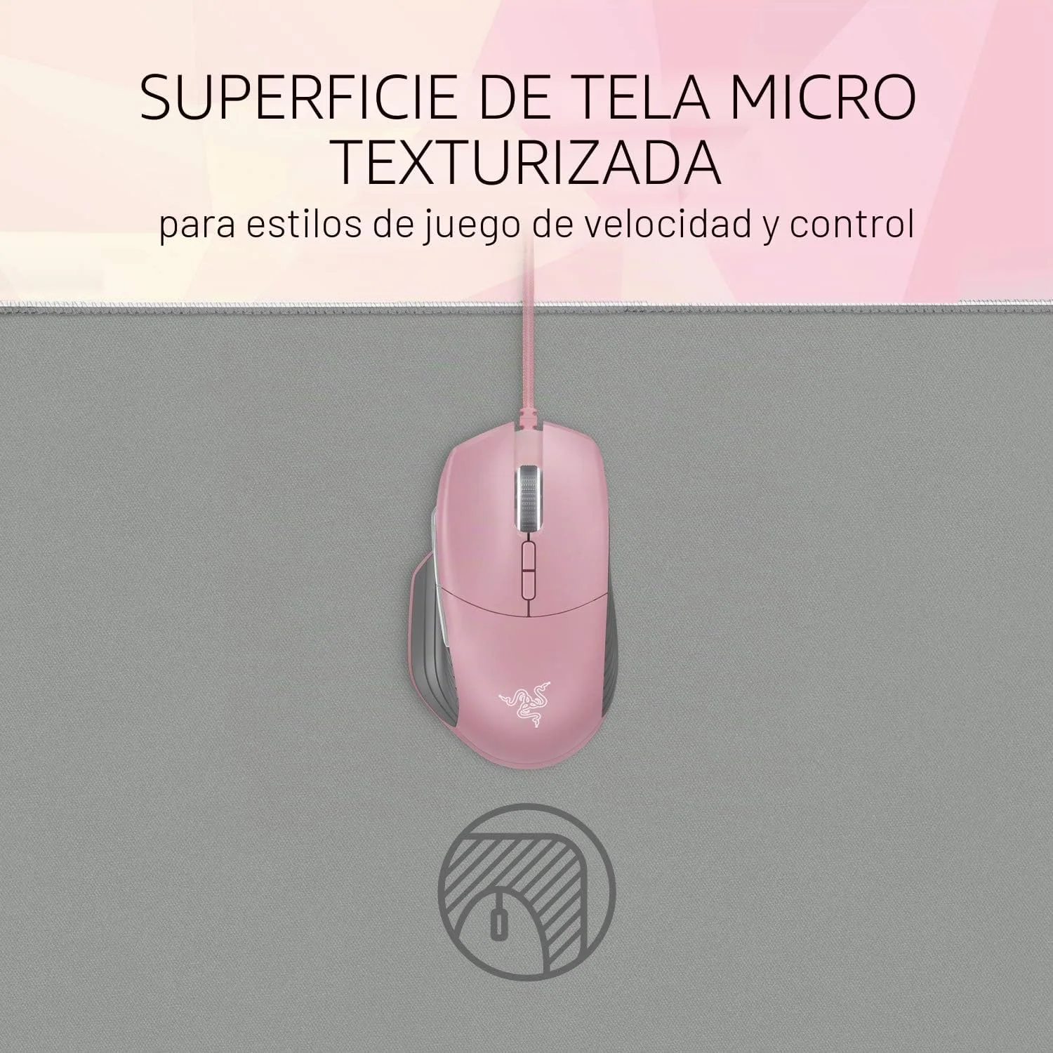 Tapete de rato gaming Razer Goliathus Extended Chroma Quartz RGB rosa 920mm - Imagem 3