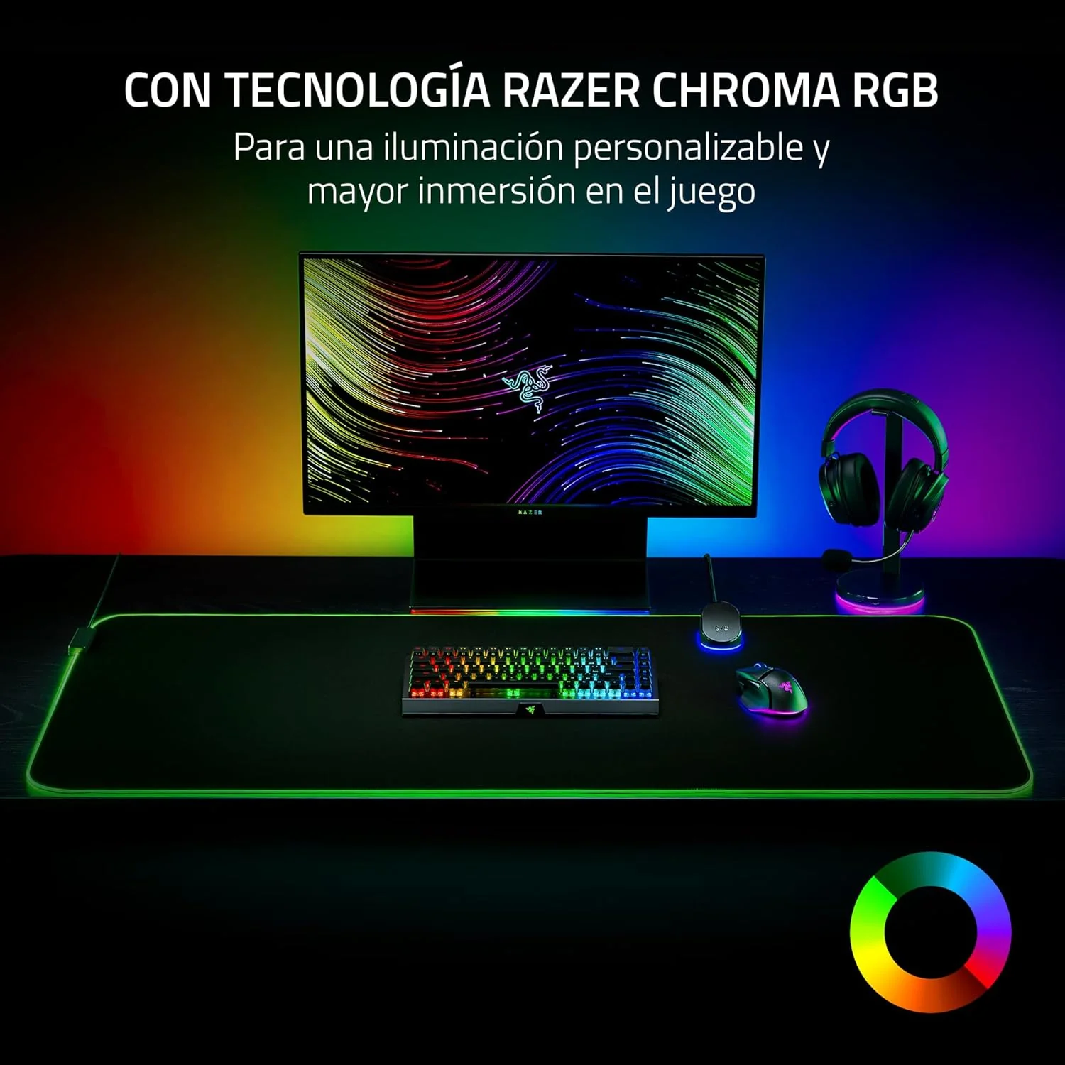Tapete de Rato Razer Goliathus Chroma 3XL com Iluminação RGB - Imagem 4