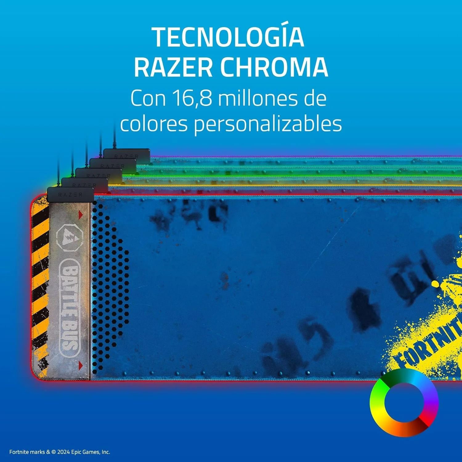 Tapete de Rato Razer Goliathus Extended Chroma Fortnite Edition RGB Grande - Imagem 5