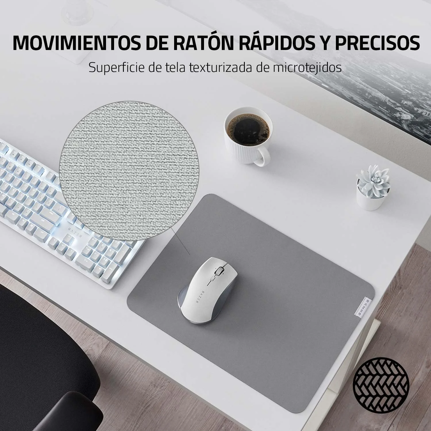 Tapete de Rato para Produtividade Razer Pro Glide — Superfície Suave, Conforto Prolongado - Imagem 3