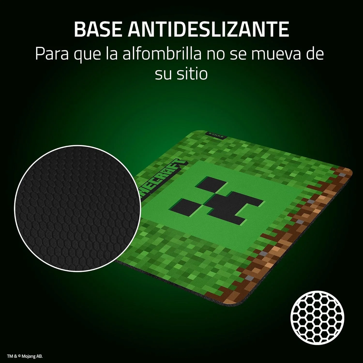 Tapete de rato gaming Razer Gigantus V2 Medium Minecraft Edition 360mm - Imagem 5