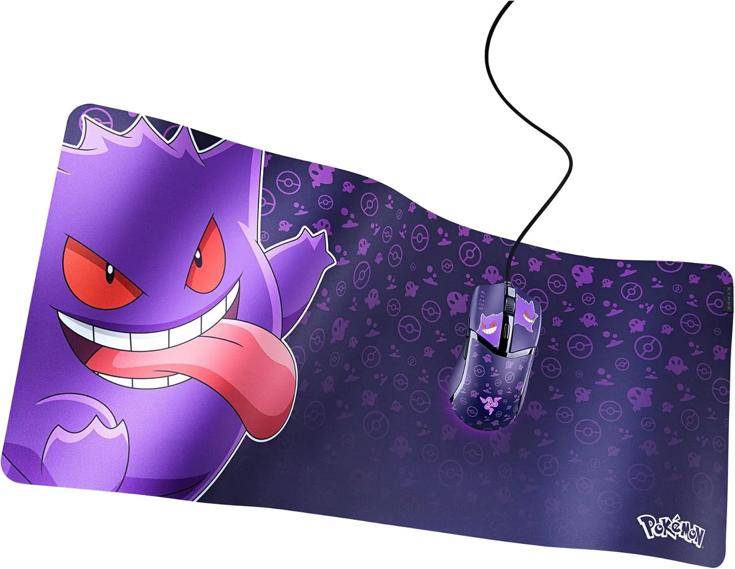 Tapete de Rato Gaming Razer Gigantus V2 XXL Edição Pokémon Gengar — 940x410mm - Imagem 9