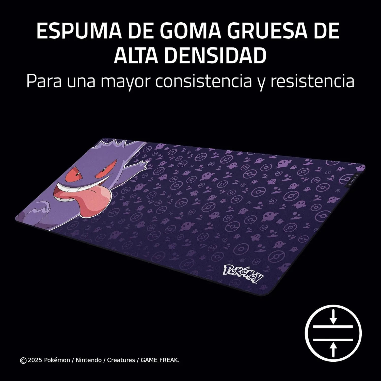 Tapete de Rato Gaming Razer Gigantus V2 XXL Edição Pokémon Gengar — 940x410mm - Imagem 3