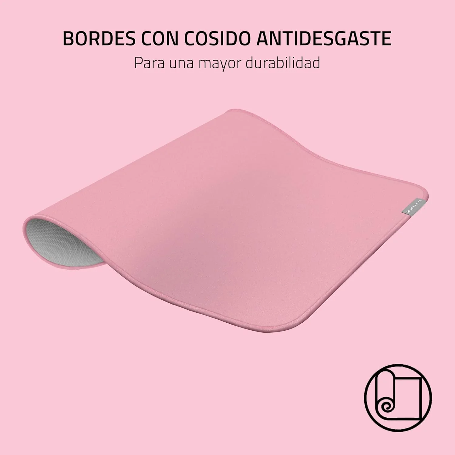 Tapete de rato gaming Razer Strider Quartz híbrido rosa 400x450mm - Imagem 4