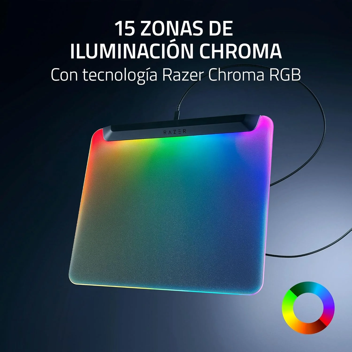 Tapete de Rato Razer Firefly V2 Pro RGB Chroma USB Iluminado para Gaming Streaming Setup Preto - Imagem 5
