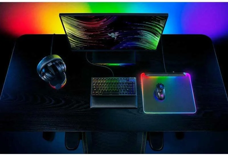 Tapete de Rato Razer Firefly V2 Pro RGB Chroma USB Iluminado para Gaming Streaming Setup Preto - Imagem 3