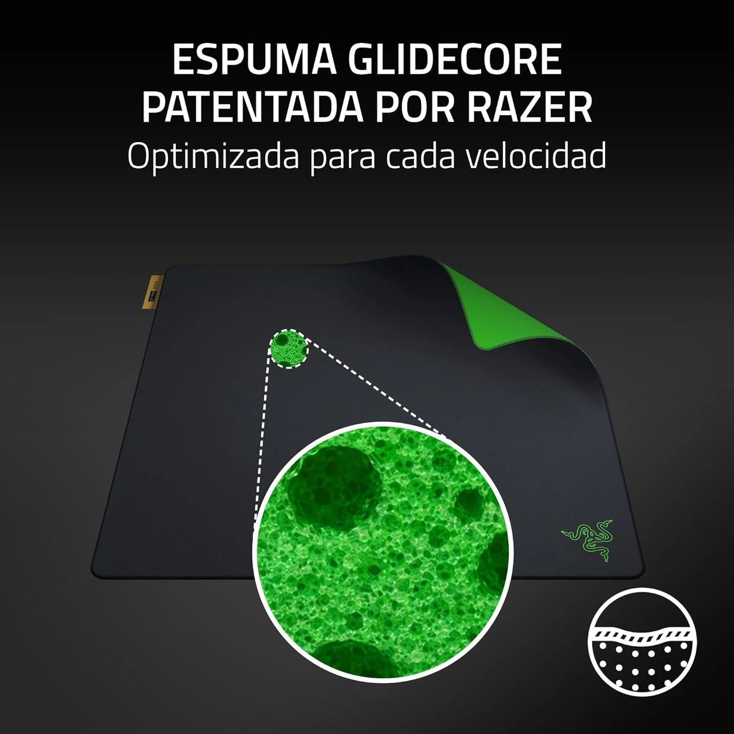 Tapete de Rato Gaming Razer Gigantus V2 Pro L Speed — Superfície Deslizante, 450x400mm - Imagem 3