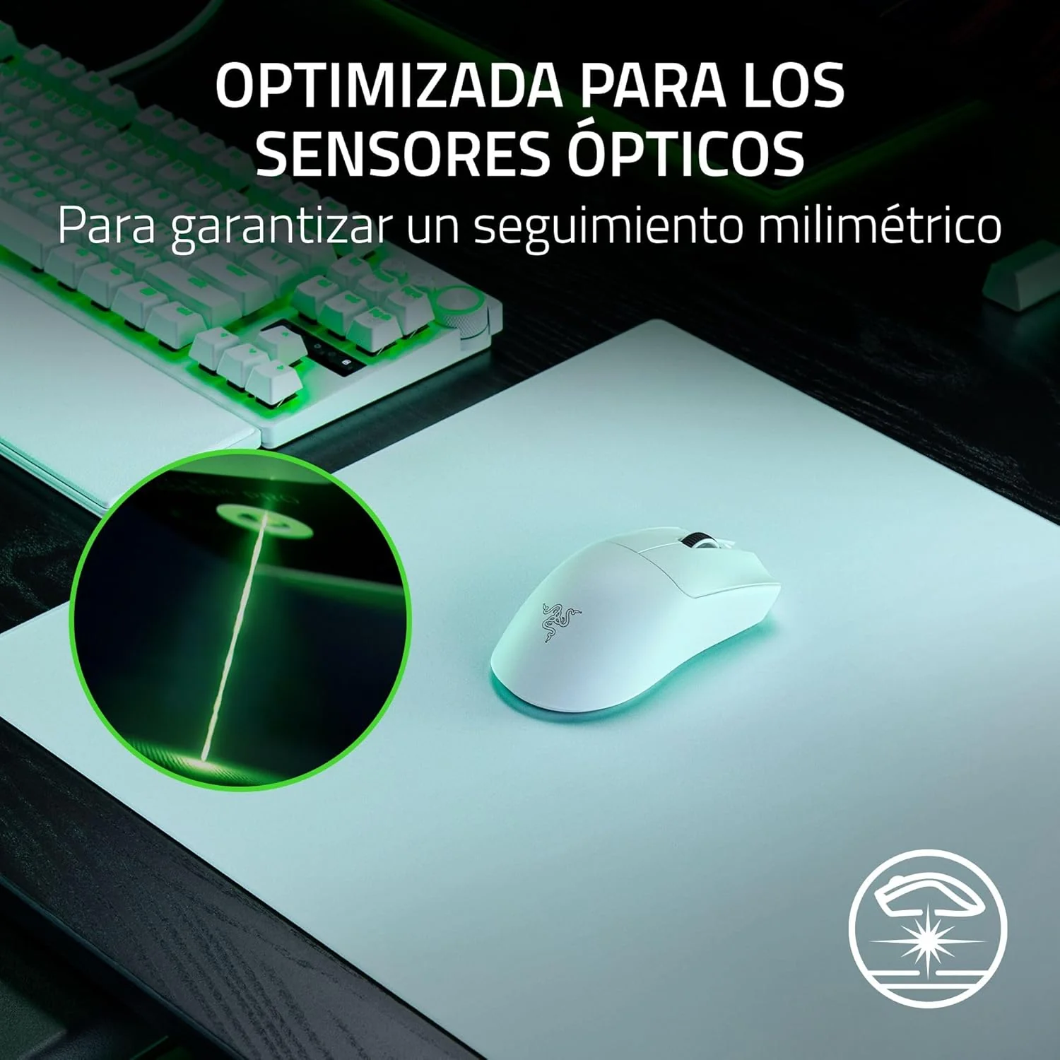 Tapete de Rato Gaming Razer Atlas Pro Vidro Branco Premium - Imagem 4