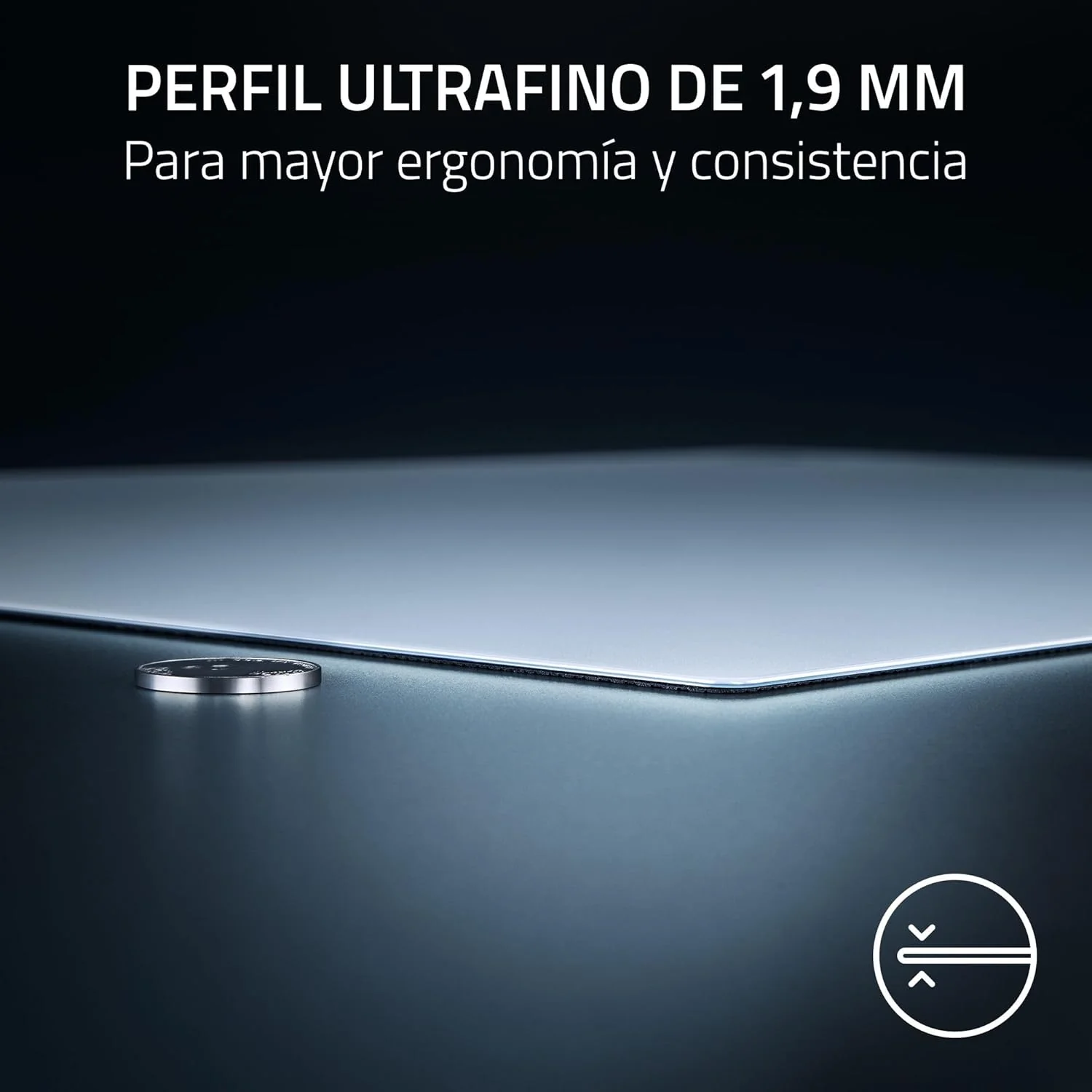 Tapete de Rato Gaming Razer Atlas Pro Vidro Branco Premium - Imagem 2