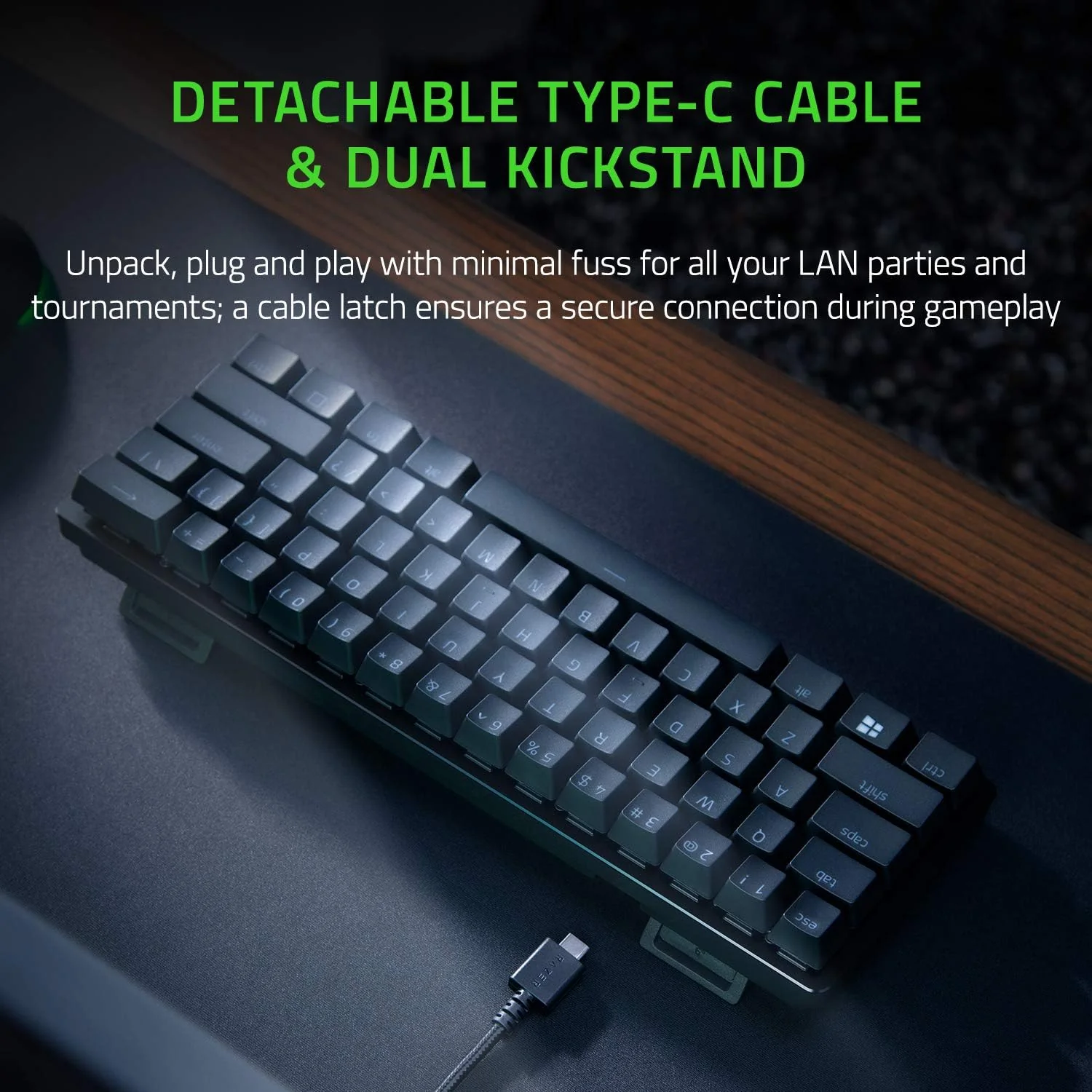 Teclado Gaming Razer Huntsman Mini Linear Optical Red Switch Layout US Preto - Imagem 4