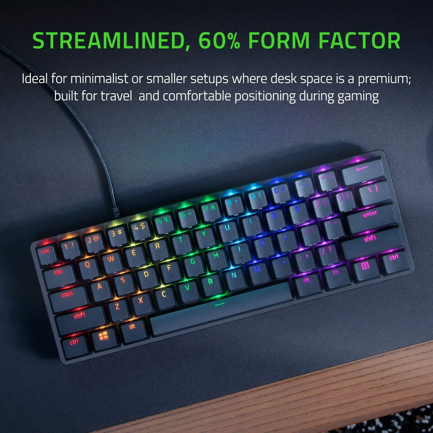 Teclado Gaming Razer Huntsman Mini Linear Optical Red Switch Layout US Preto - Imagem 6