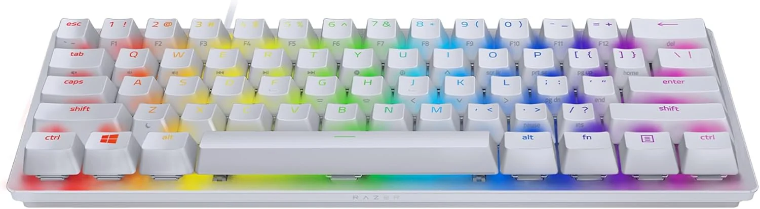 Teclado Gaming Mecânico Razer Huntsman Mini Mercury Purple Switch US - Imagem 7