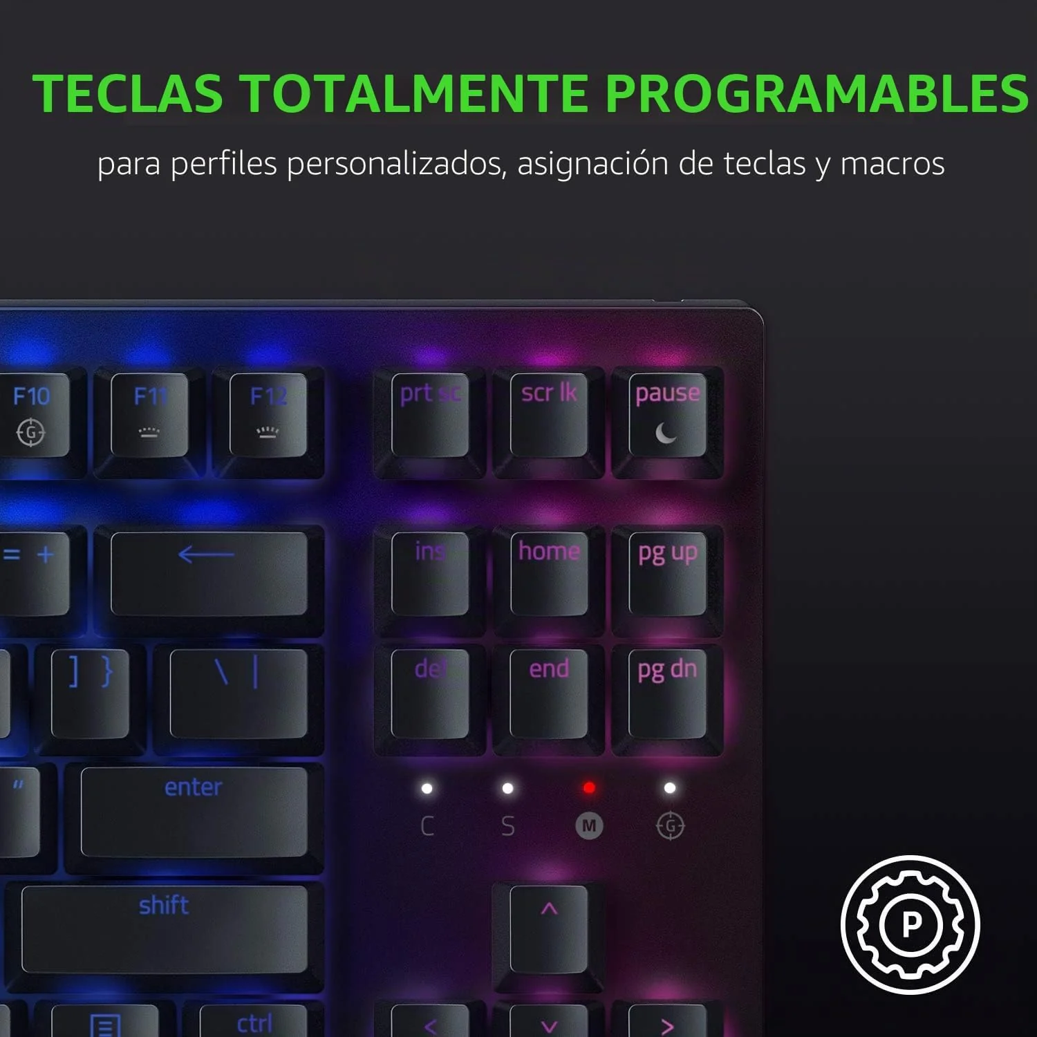 Teclado Gaming Razer BlackWidow V3 TKL Switch Amarelo US Layout - Imagem 8