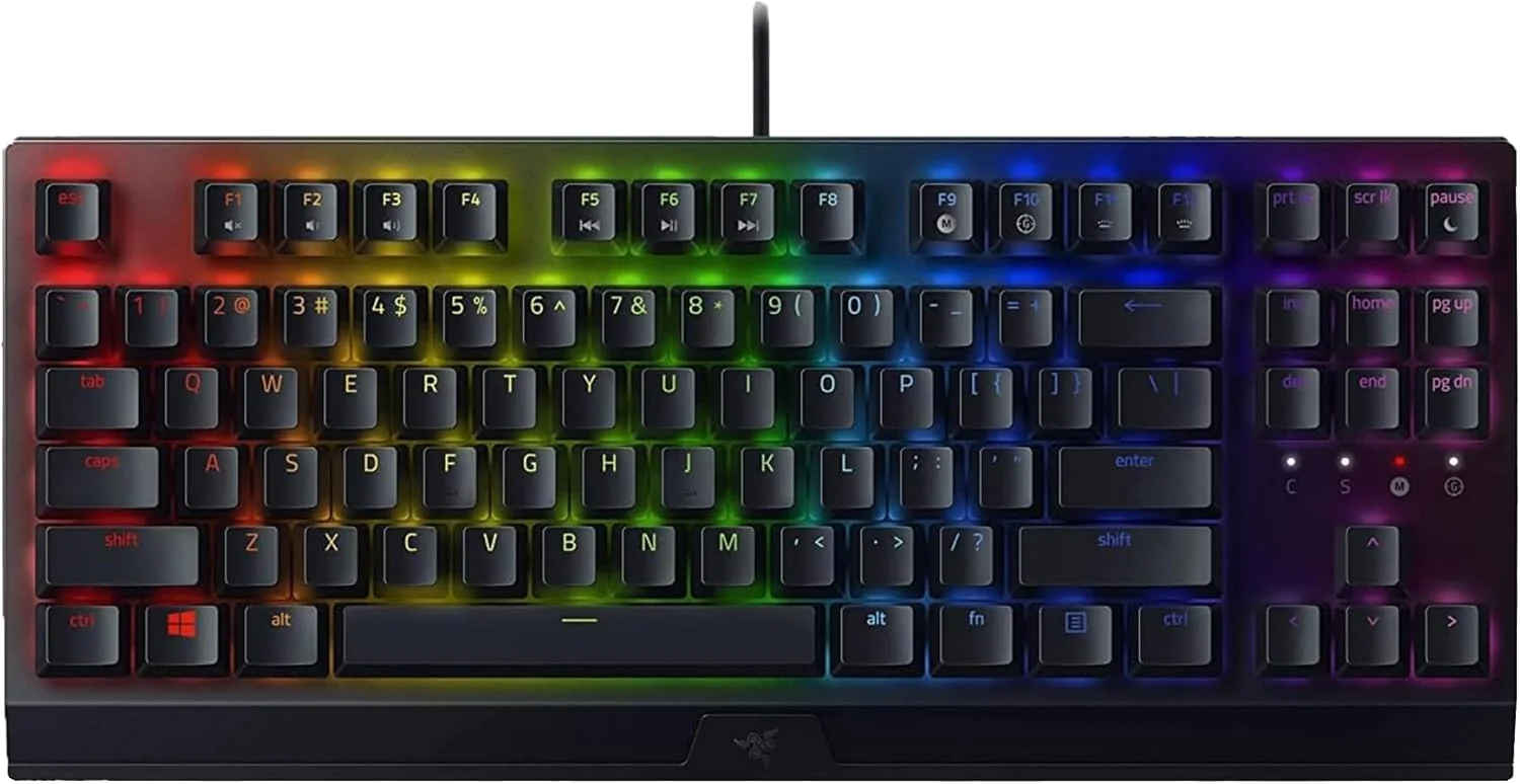 Teclado Gaming Razer BlackWidow V3 TKL Switch Amarelo US Layout - Imagem 1