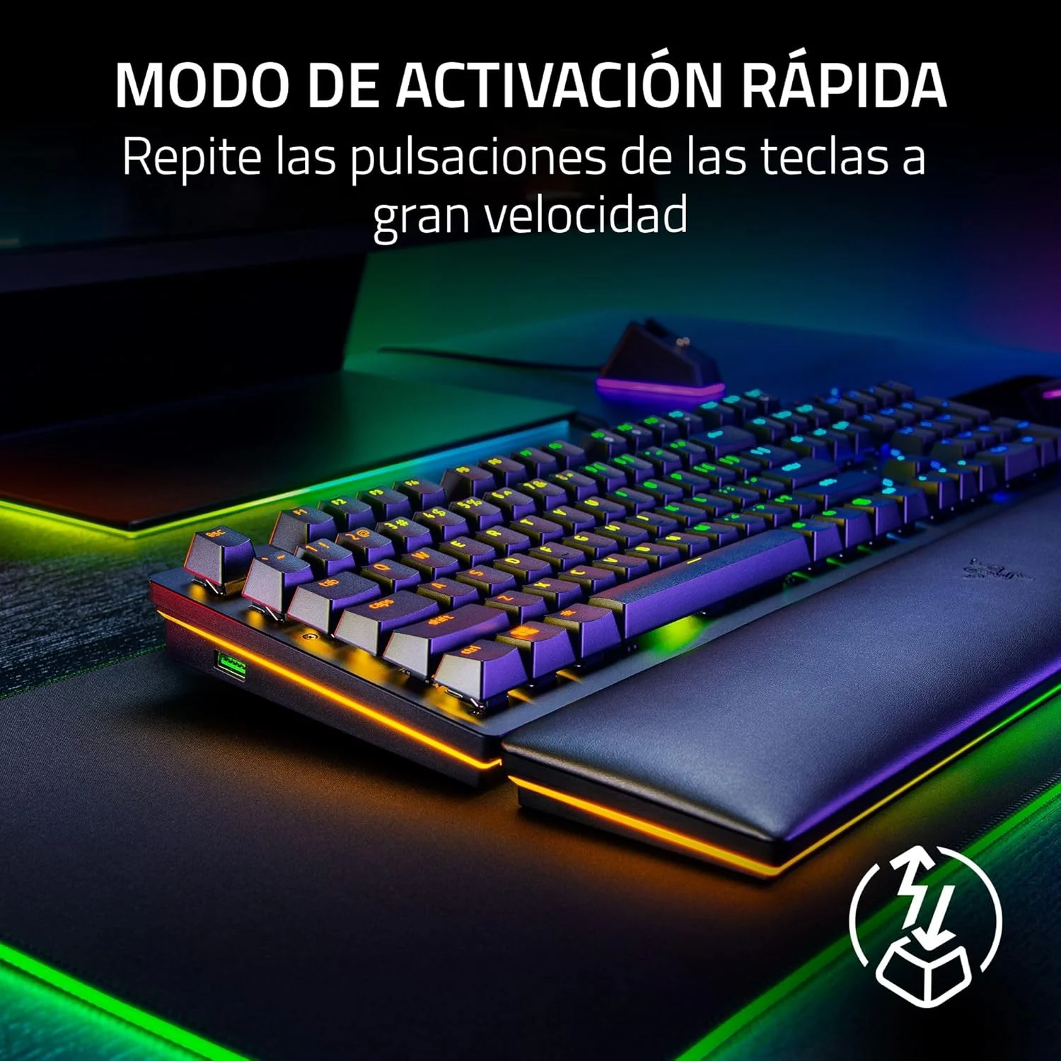 Teclado Gaming Mecânico Razer Huntsman V2 Analog Switch Layout US - Imagem 3