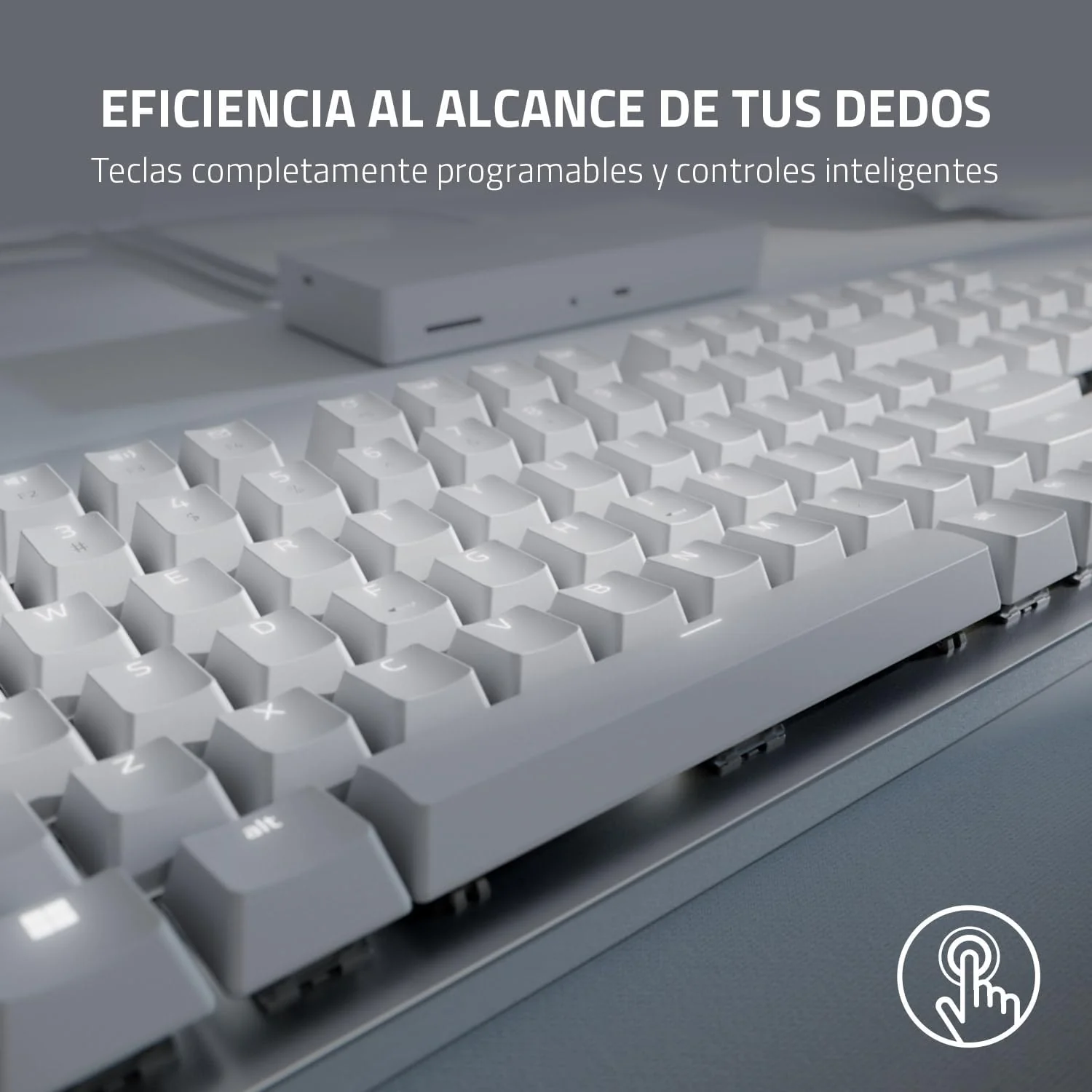 Teclado Gaming Razer Pro Type Ultra US Layout Sem Fios Bluetooth com Descanso de Pulso Branco - Imagem 6