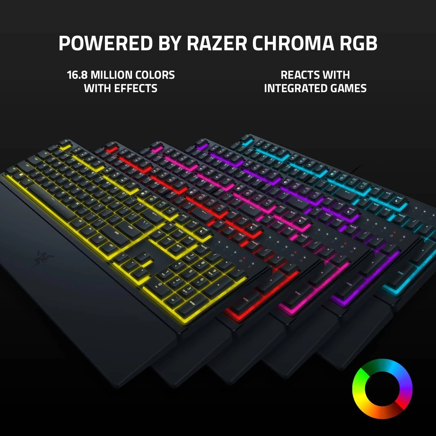 Teclado Razer Ornata V3 X Membrane RGB Layout Português PT Resistente Salpicos Económico - Imagem 3