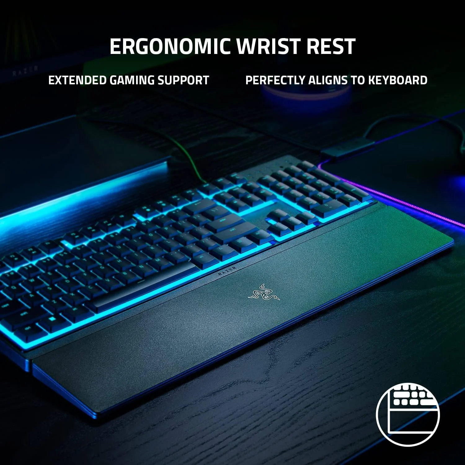 Teclado Razer Ornata V3 X Membrane RGB Layout Português PT Resistente Salpicos Económico - Imagem 6