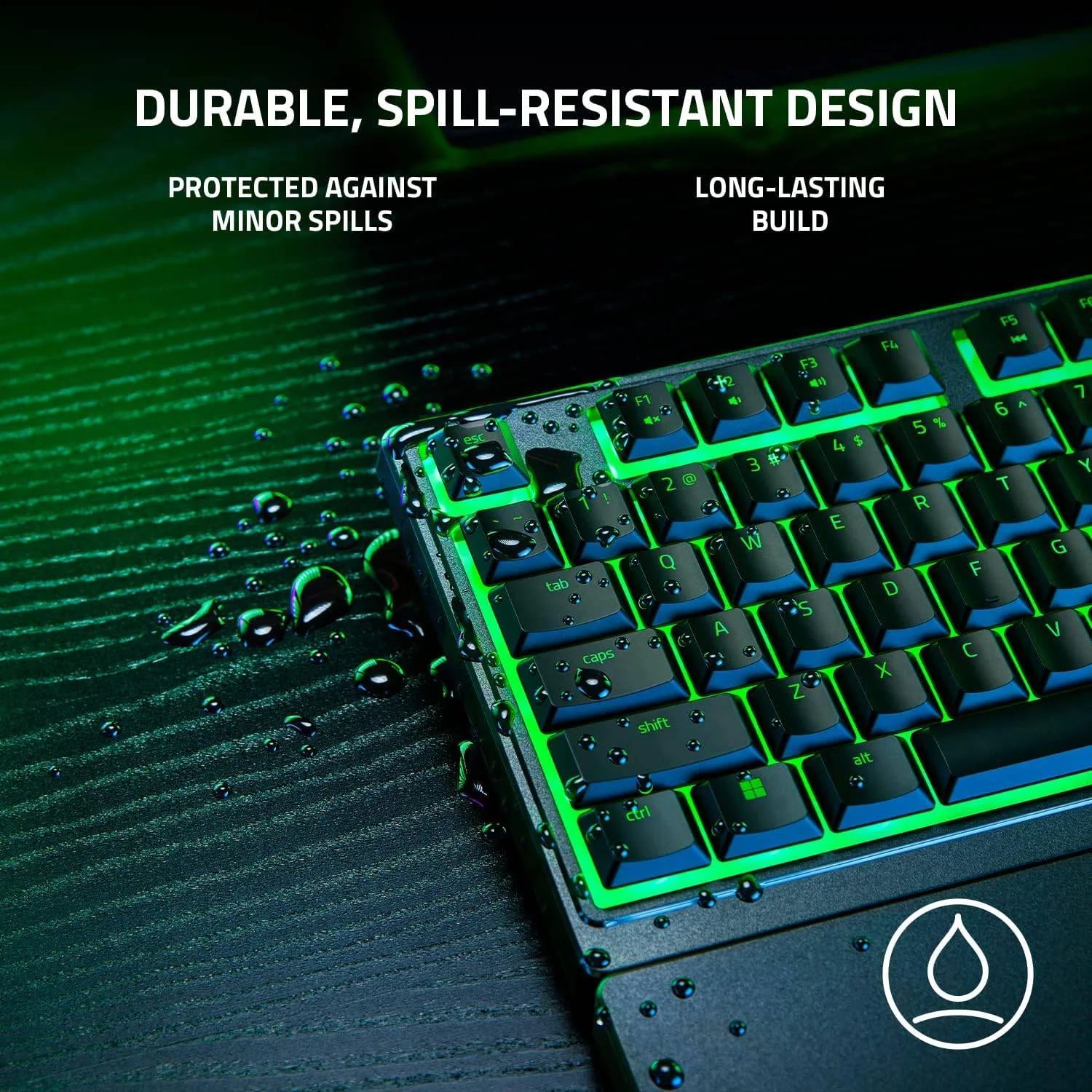 Teclado Razer Ornata V3 X Membrane RGB Layout Português PT Resistente Salpicos Económico - Imagem 4