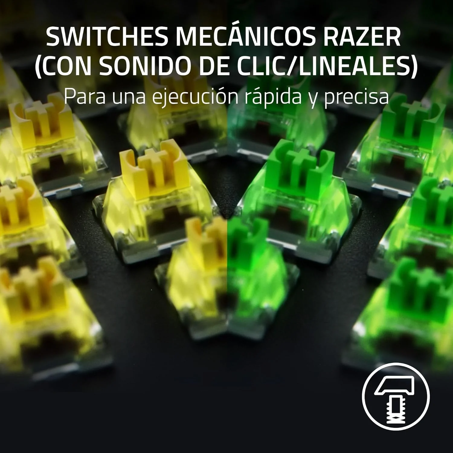 Teclado Razer BlackWidow V4 Mecânico Green Switch Tactile Clicky RGB Chroma Pro Gaming US Layout - Imagem 2
