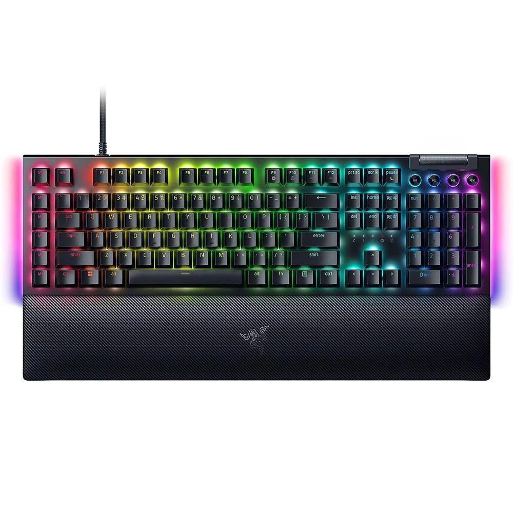 Teclado Gaming Razer BlackWidow V4 US Layout - Switch Yellow (Linear)