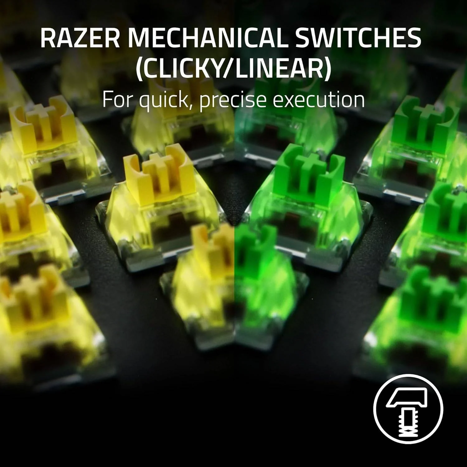 Teclado Gaming Mecânico Razer BlackWidow V4 X Yellow Switch Layout PT - Imagem 4