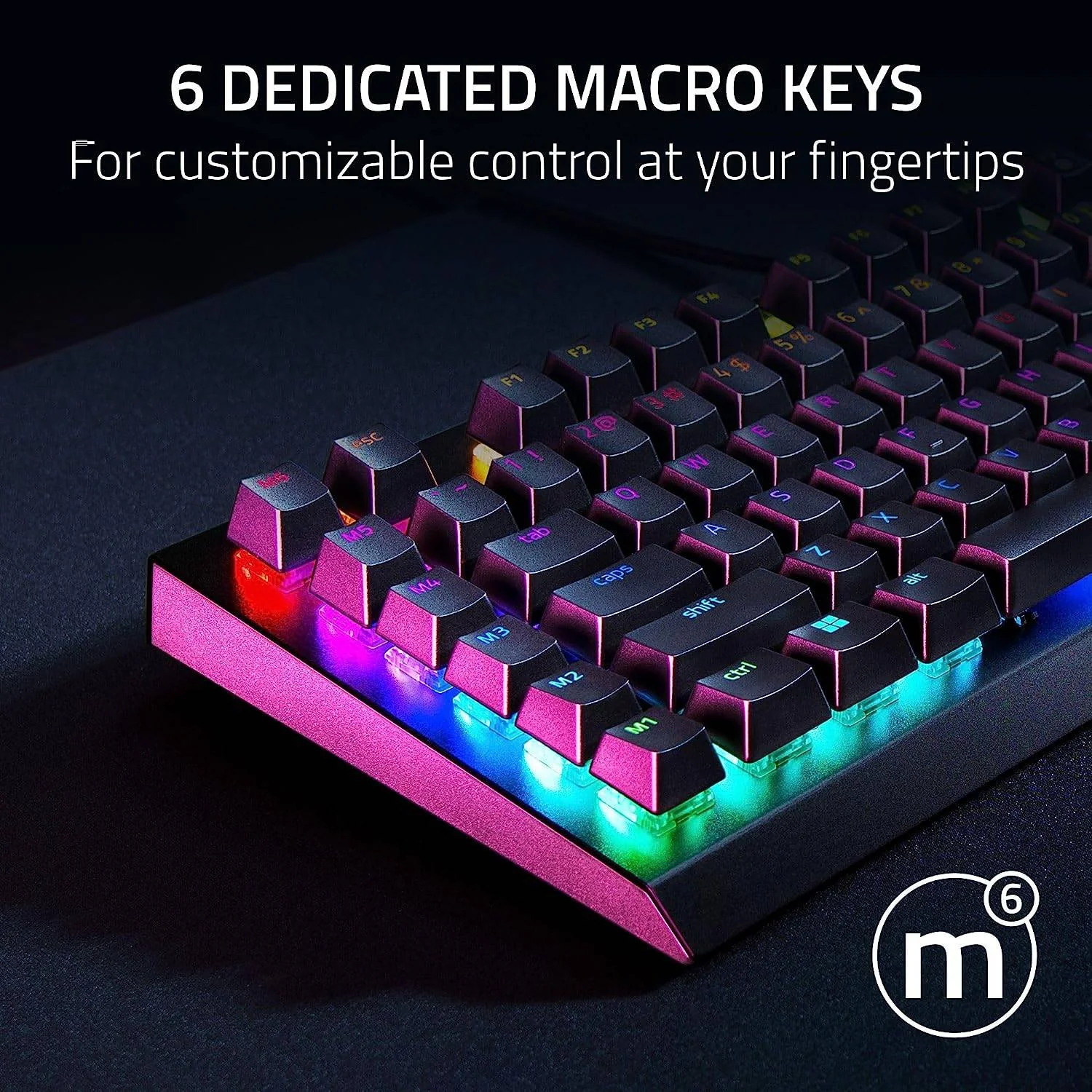 Teclado Gaming Mecânico Razer BlackWidow V4 X Yellow Switch Layout PT - Imagem 7