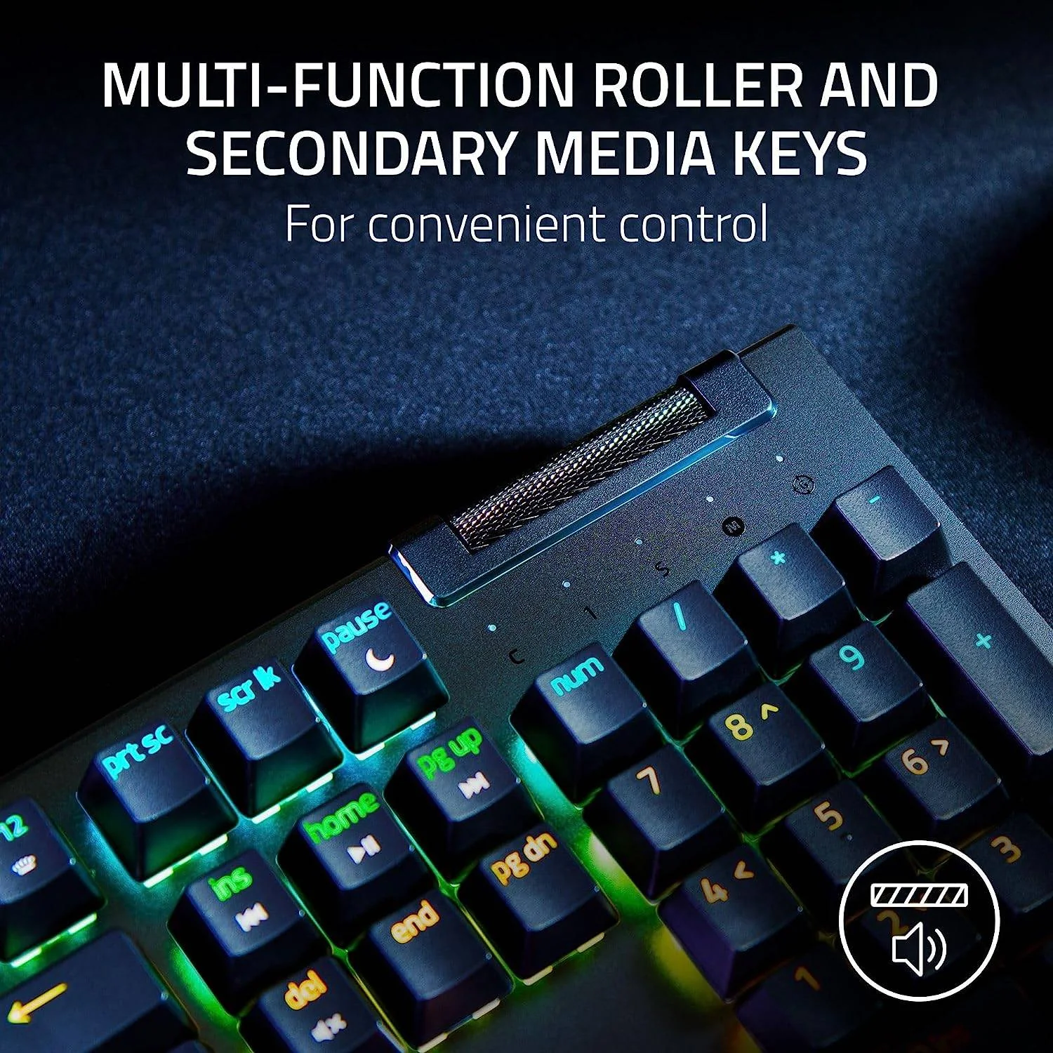 Teclado Gaming Mecânico Razer BlackWidow V4 X Yellow Switch Layout PT - Imagem 5