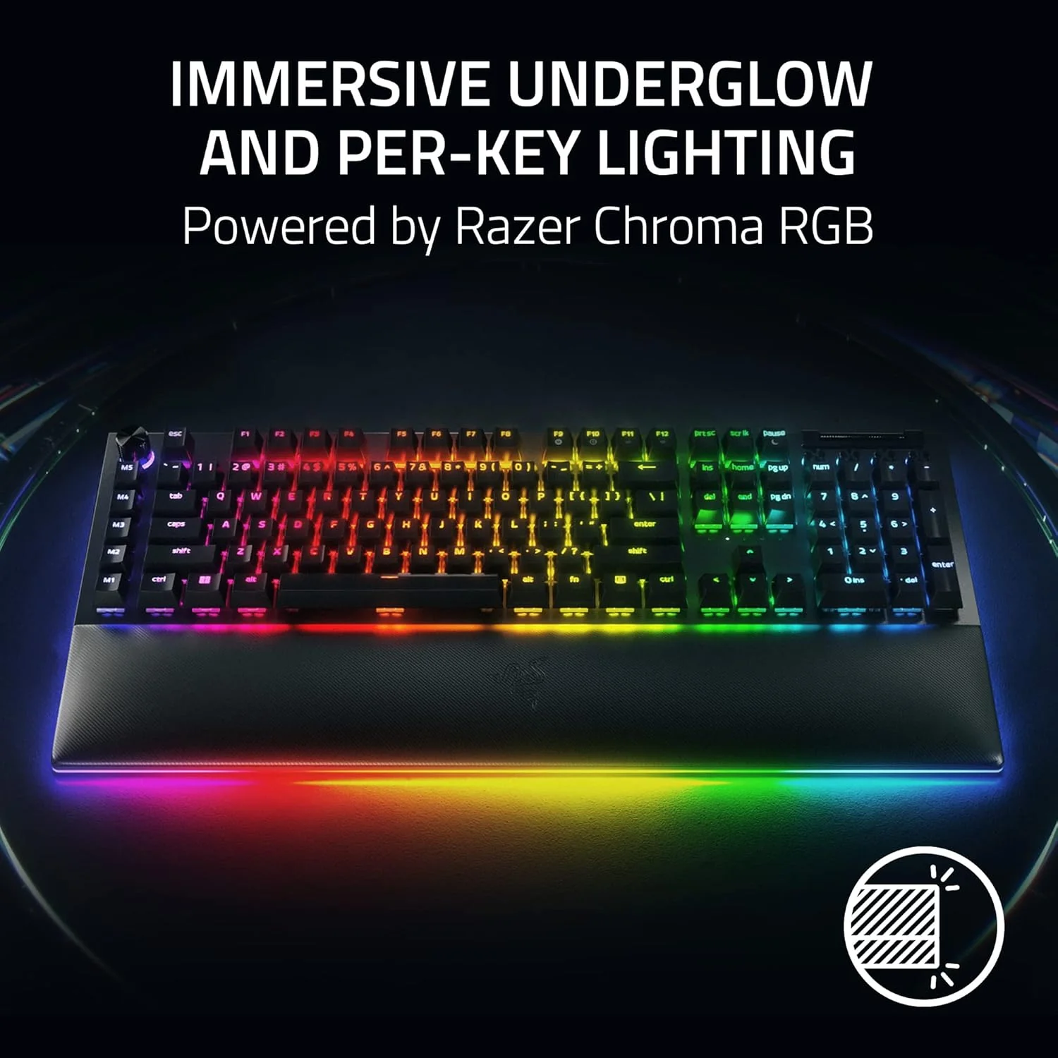 Teclado mecânico gaming Razer BlackWidow V4 X Green Switch Minecraft Edition - Imagem 3