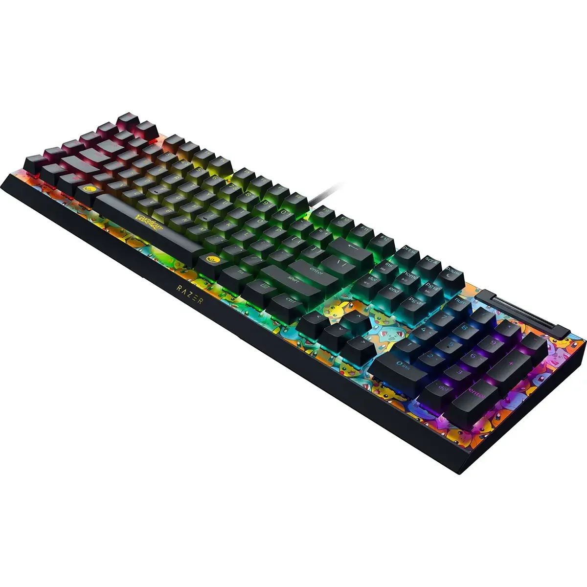 Teclado Gaming Mecânico Razer BlackWidow V4 X Green Switch Pokémon Kabto US - Imagem 8