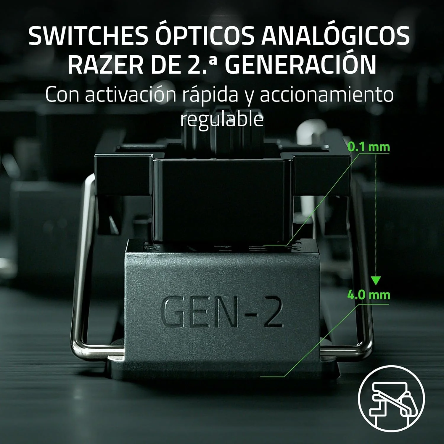Teclado Gaming Razer Huntsman V3 Pro Tenkeyless Ótico USB-C RGB Preto US - Imagem 4
