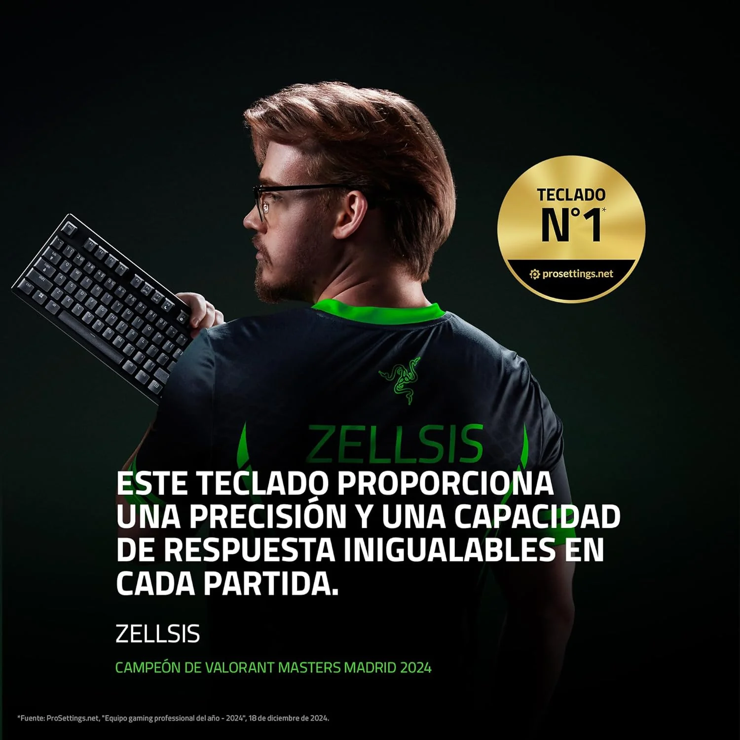 Teclado Gaming Razer Huntsman V3 Pro Tenkeyless Ótico USB-C RGB Preto US - Imagem 2