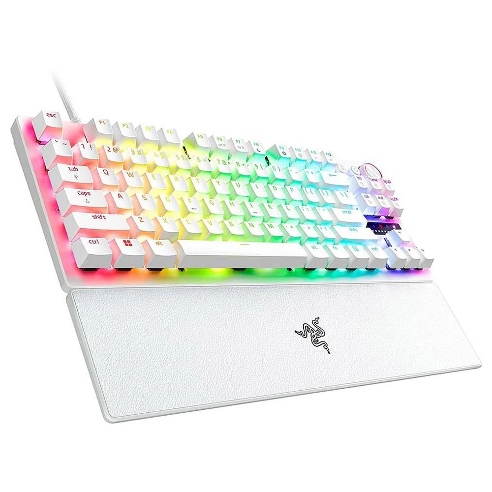 Teclado gaming Razer Huntsman V3 Pro Tenkeyless ótico branco US - Imagem 2