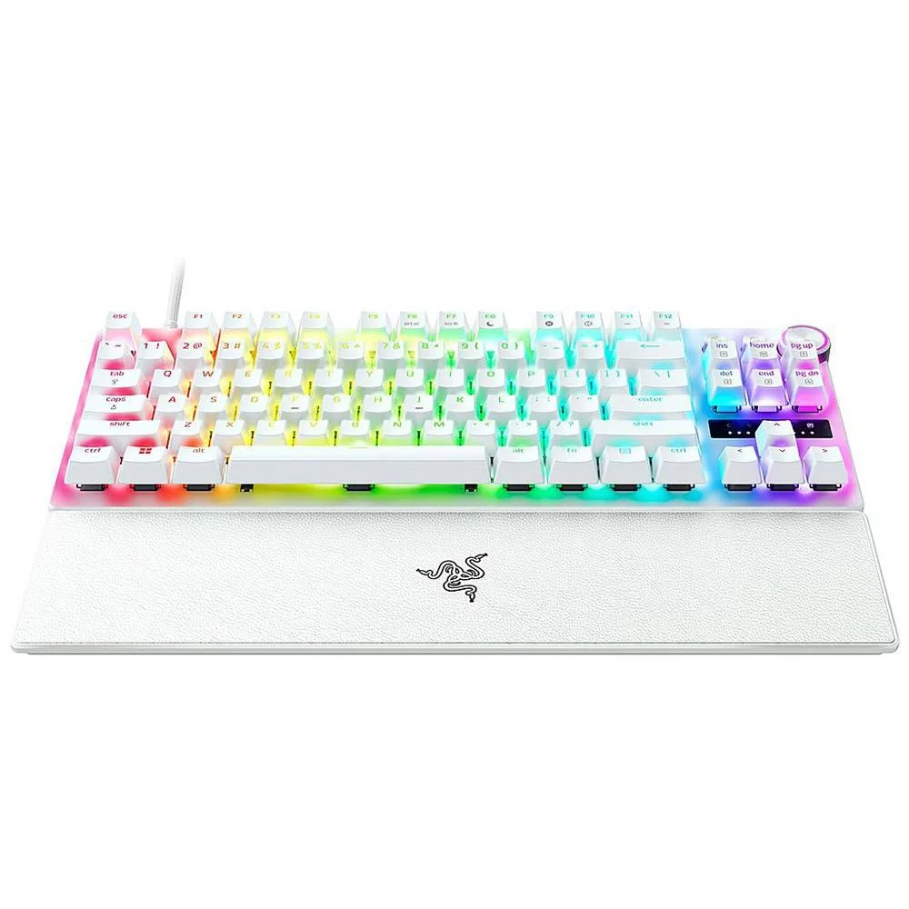 Teclado gaming Razer Huntsman V3 Pro Tenkeyless ótico branco US - Imagem 3