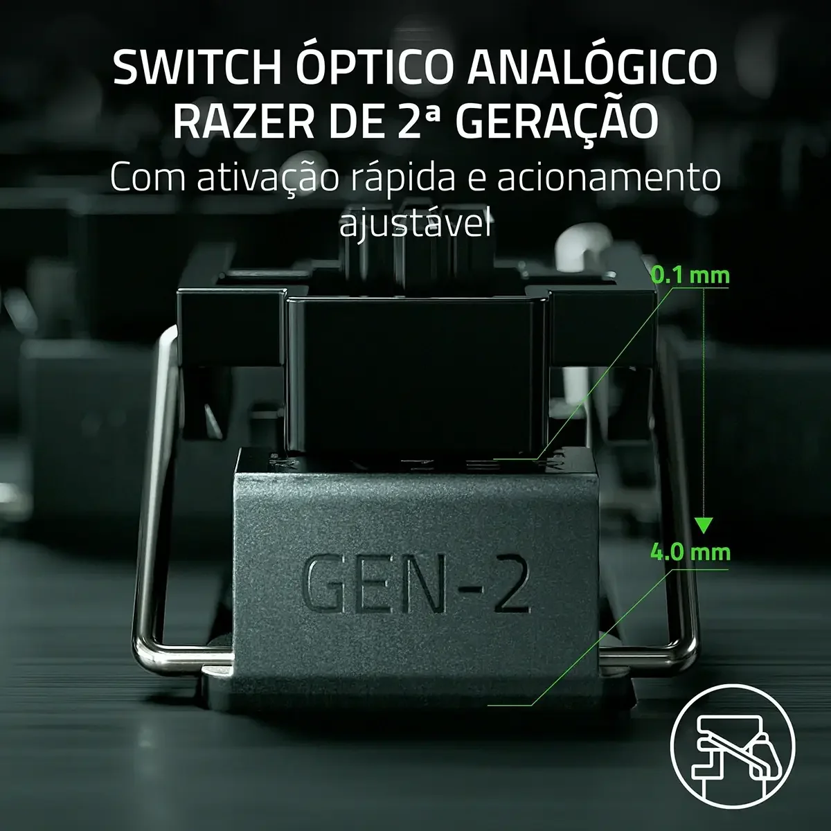 Teclado Gaming Razer Huntsman V3 Pro TKL Edição Counter-Strike 2 US Layout - Imagem 4