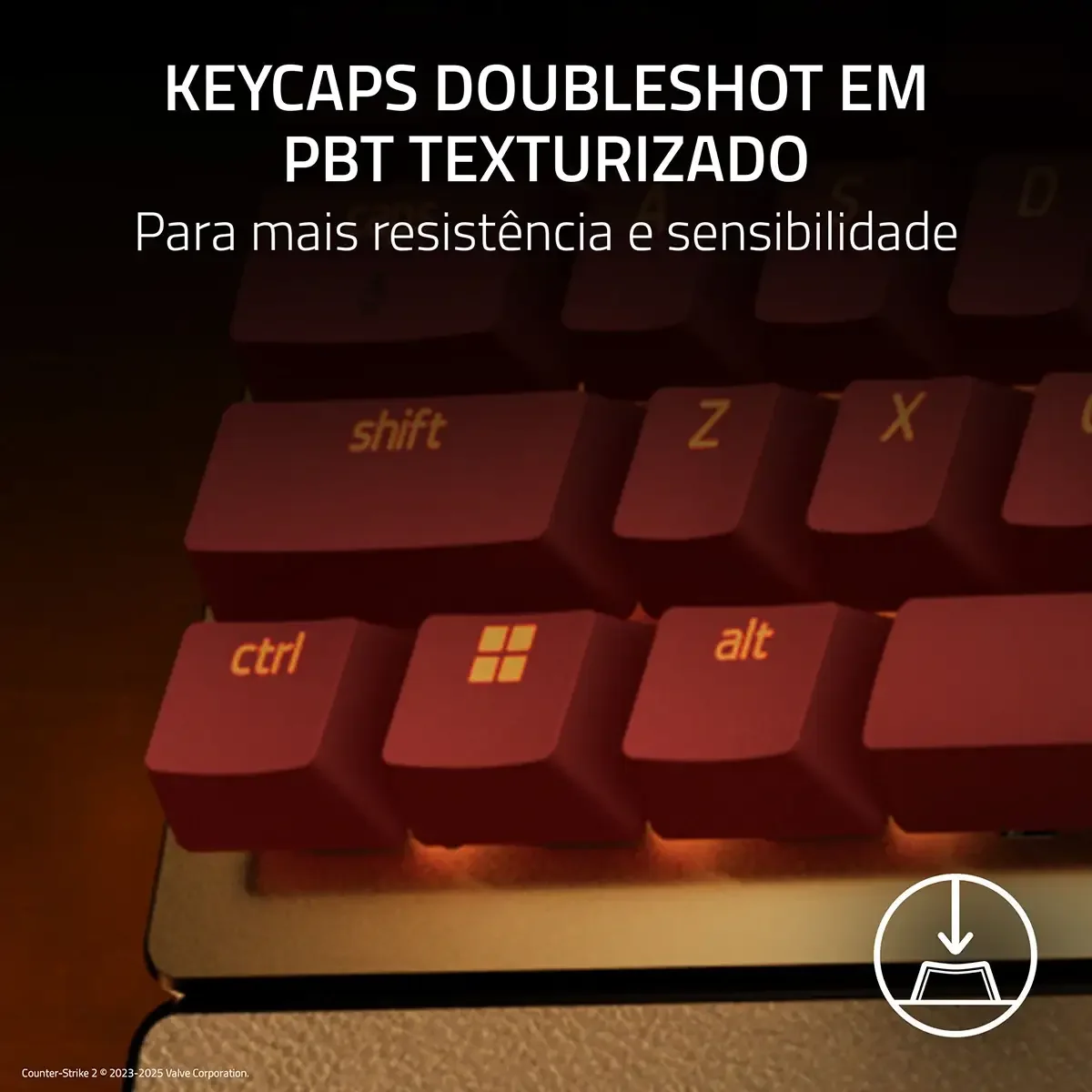 Teclado Gaming Razer Huntsman V3 Pro TKL Edição Counter-Strike 2 US Layout - Imagem 8