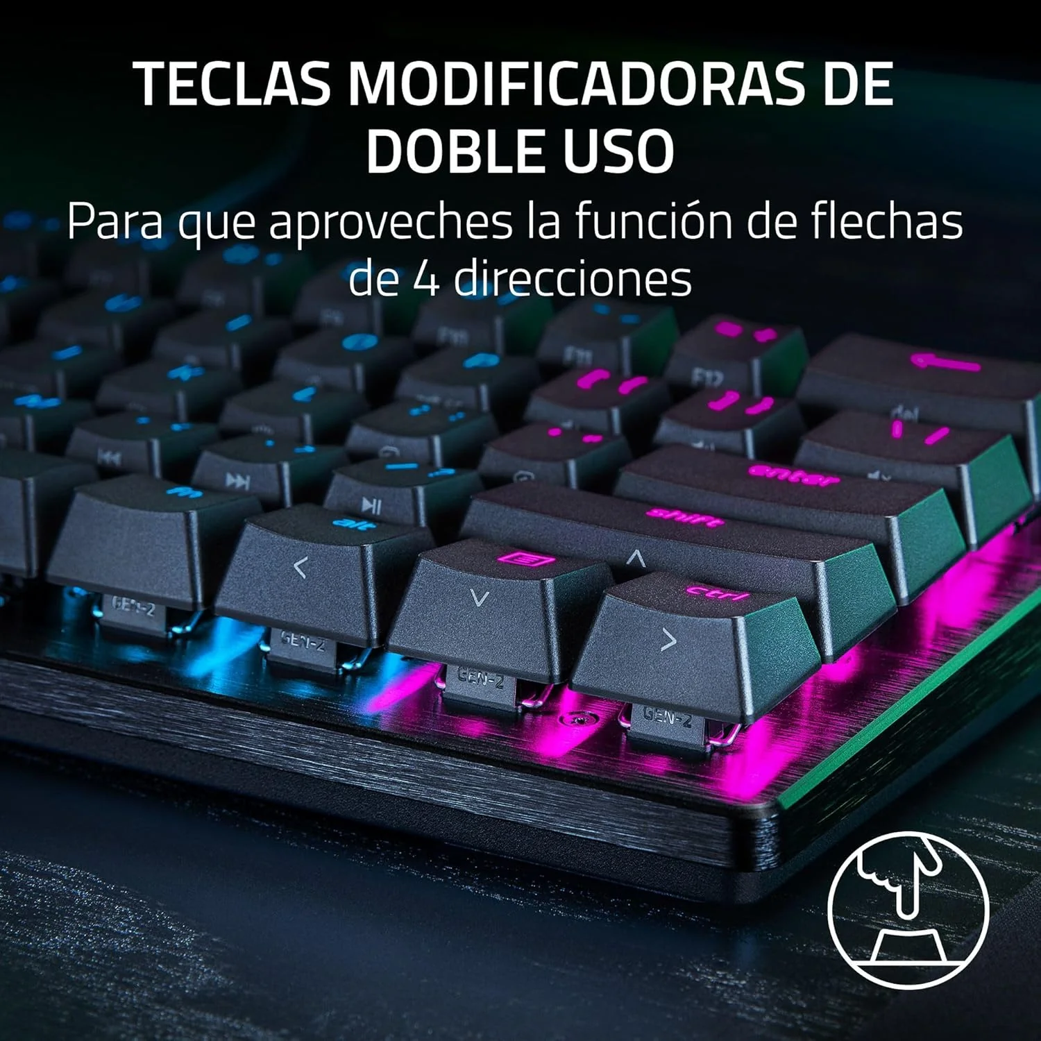 Teclado Razer Huntsman V3 Pro Mini 60% Compacto Optical Linear 8KHz RGB Chroma US Layout Premium - Imagem 8