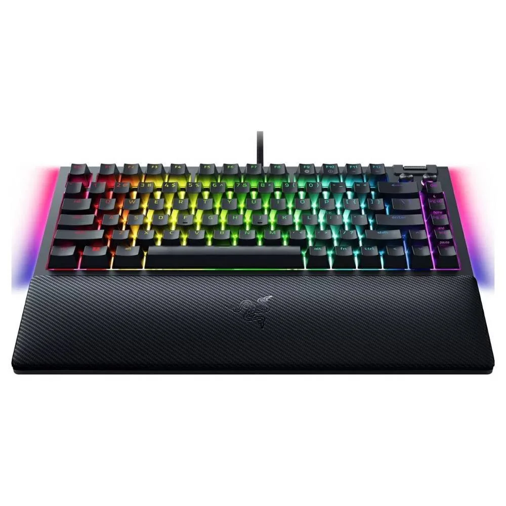 Teclado Gaming Razer BlackWidow V4 75% Mecânico 8KHz USB-C RGB Preto ISO - Imagem 2