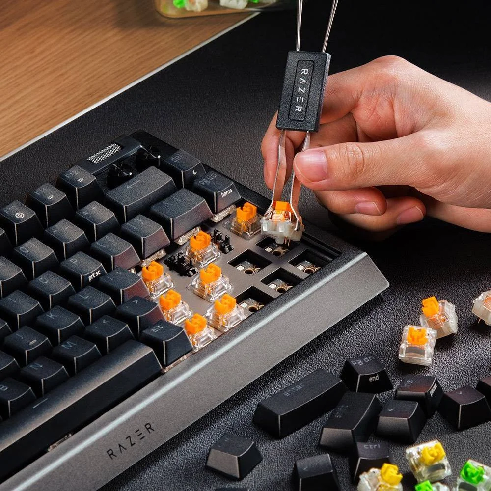 Teclado Gaming Razer BlackWidow V4 75% Mecânico 8KHz USB-C RGB Preto ISO - Imagem 4