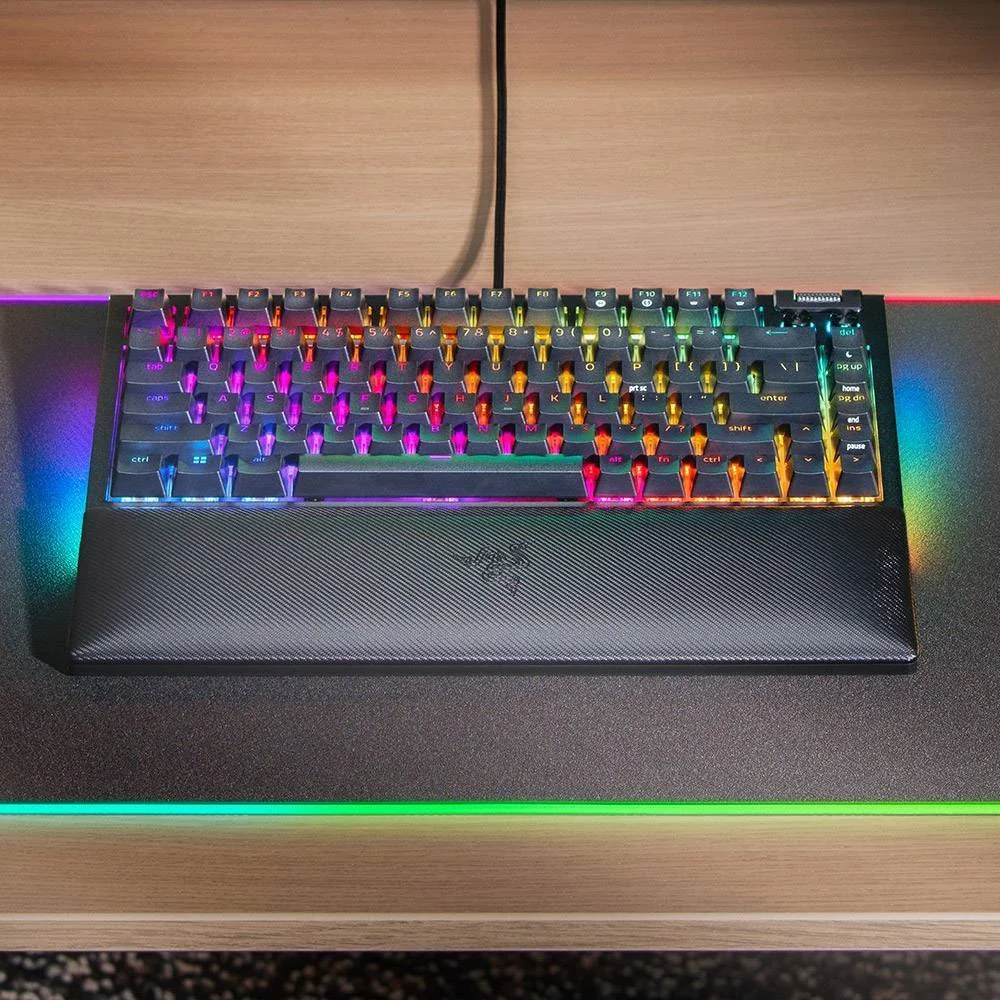 Teclado Gaming Razer BlackWidow V4 75% Mecânico 8KHz USB-C RGB Preto ISO - Imagem 3