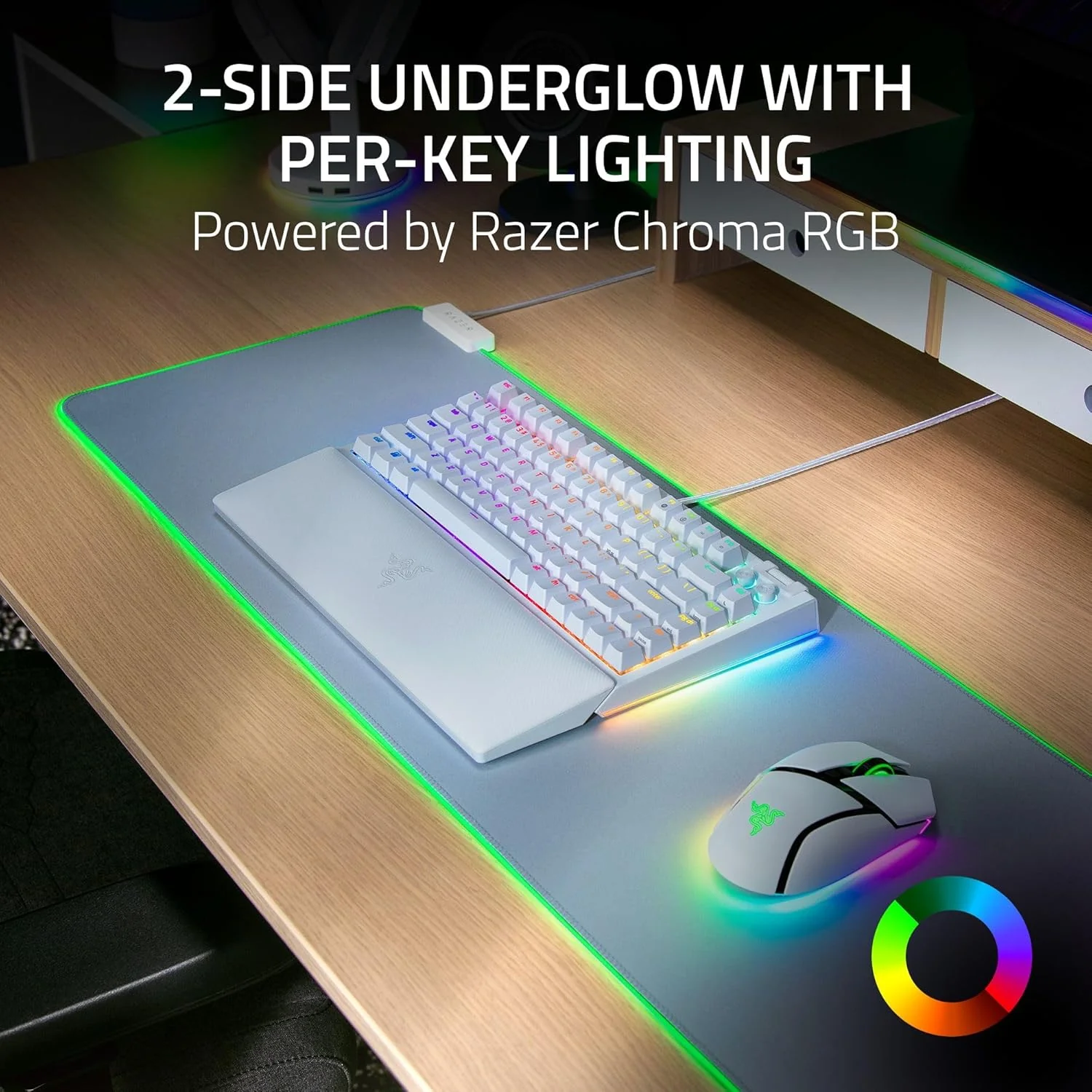 Teclado Gaming Razer BlackWidow V4 75% Edição Especial White US Layout - Imagem 5