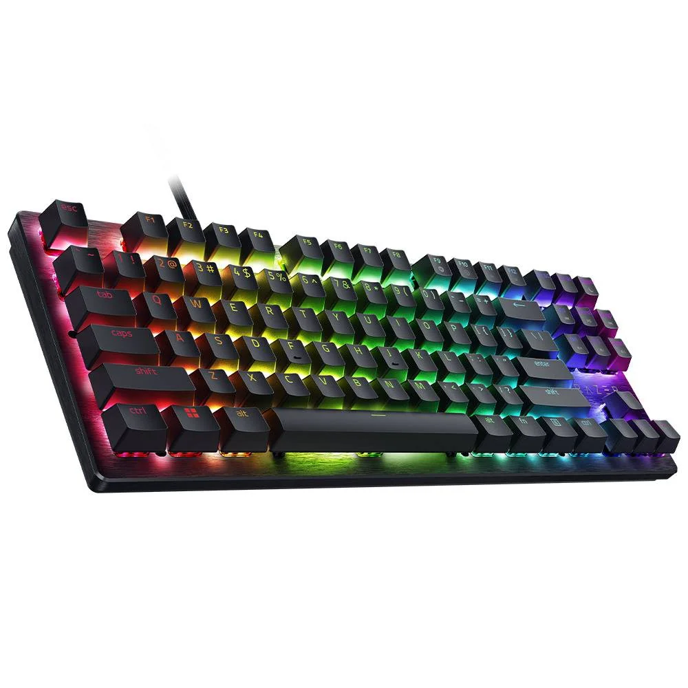 Teclado Razer Huntsman V3 X TKL Purple Switch Mecânico Linear RGB Layout Português PT Gaming Económico - Imagem 2