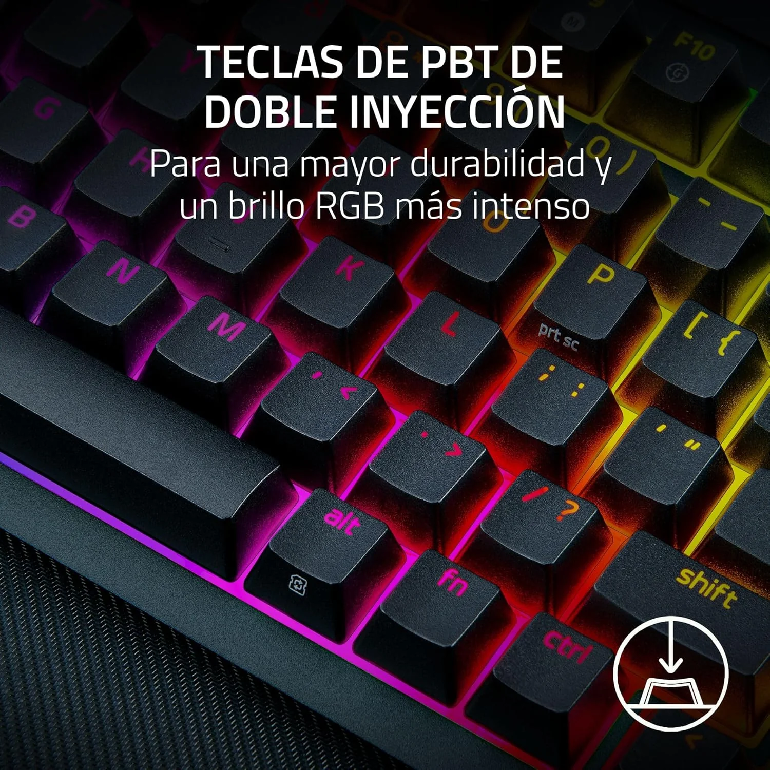 Teclado Mecânico Razer BlackWidow V4 Pro 75% Wireless Razer Green RGB ISO US - Imagem 9