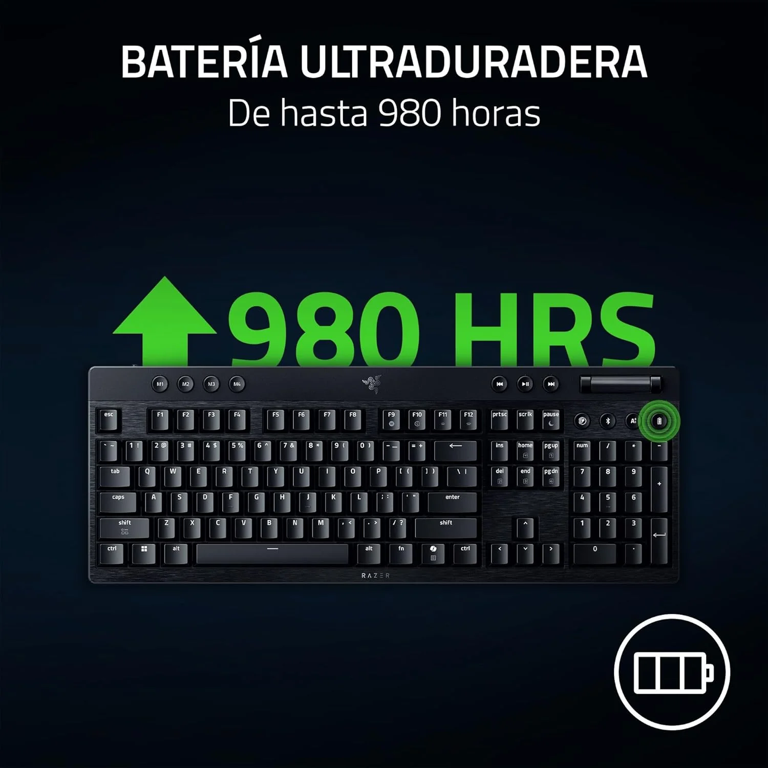 Teclado Mecânico Razer BlackWidow V4 Low Profile HyperSpeed Sem Fios Switch Orange Layout US - Imagem 7