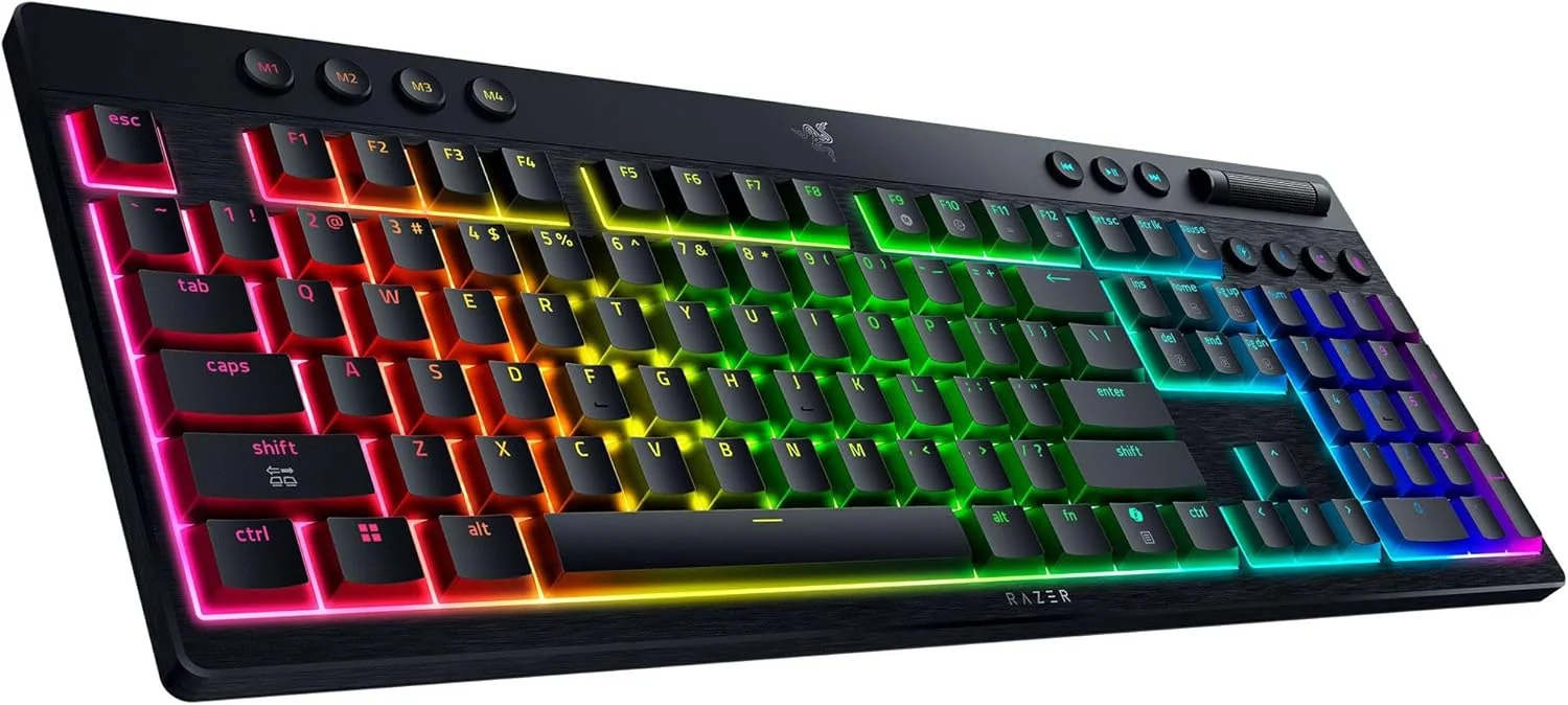 Teclado Gaming Razer BlackWidow V4 Low-Profile HyperSpeed Switch Amarelo US Layout - Imagem 8