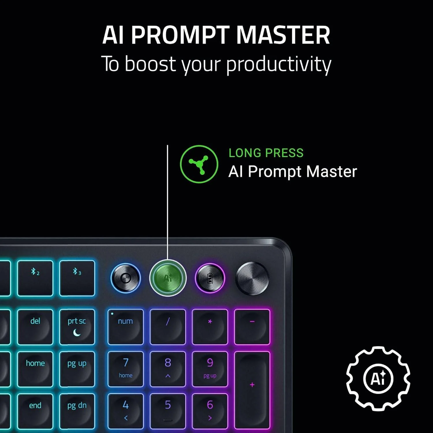 Teclado Mecânico Razer Pro Type Ergo Wireless Ergonómico US Layout - Imagem 5