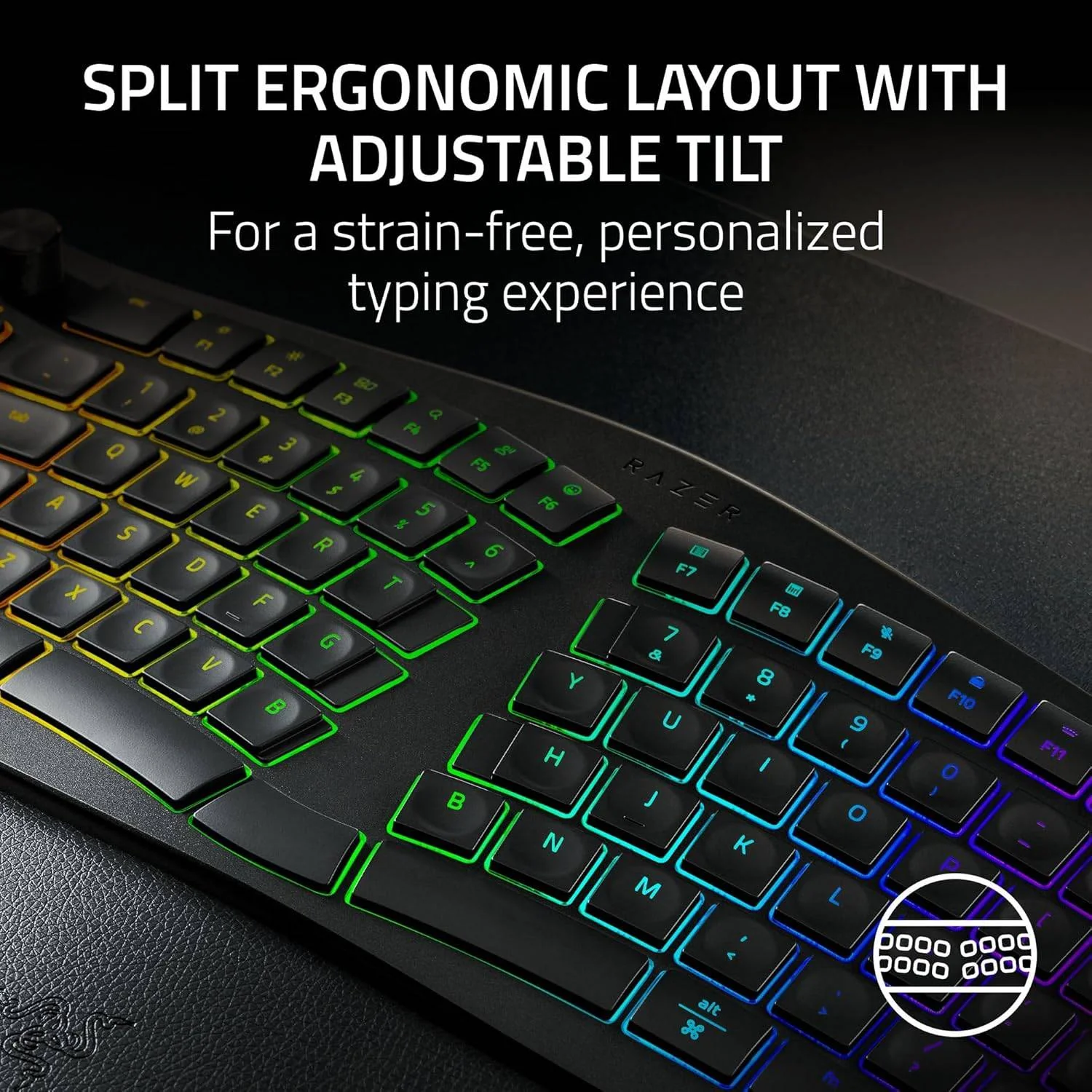 Teclado Mecânico Razer Pro Type Ergo Wireless Ergonómico US Layout - Imagem 2