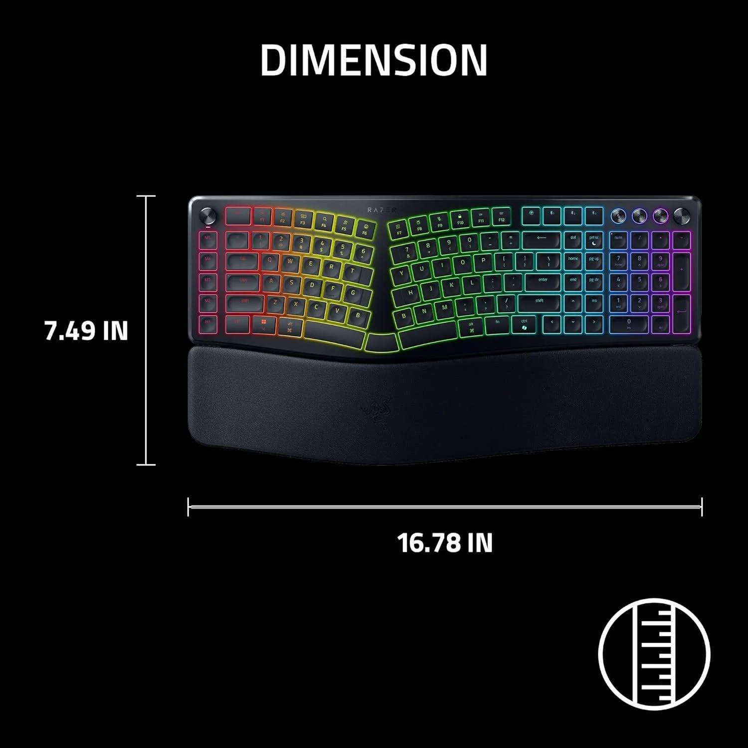 Teclado Mecânico Razer Pro Type Ergo Wireless Ergonómico US Layout - Imagem 8