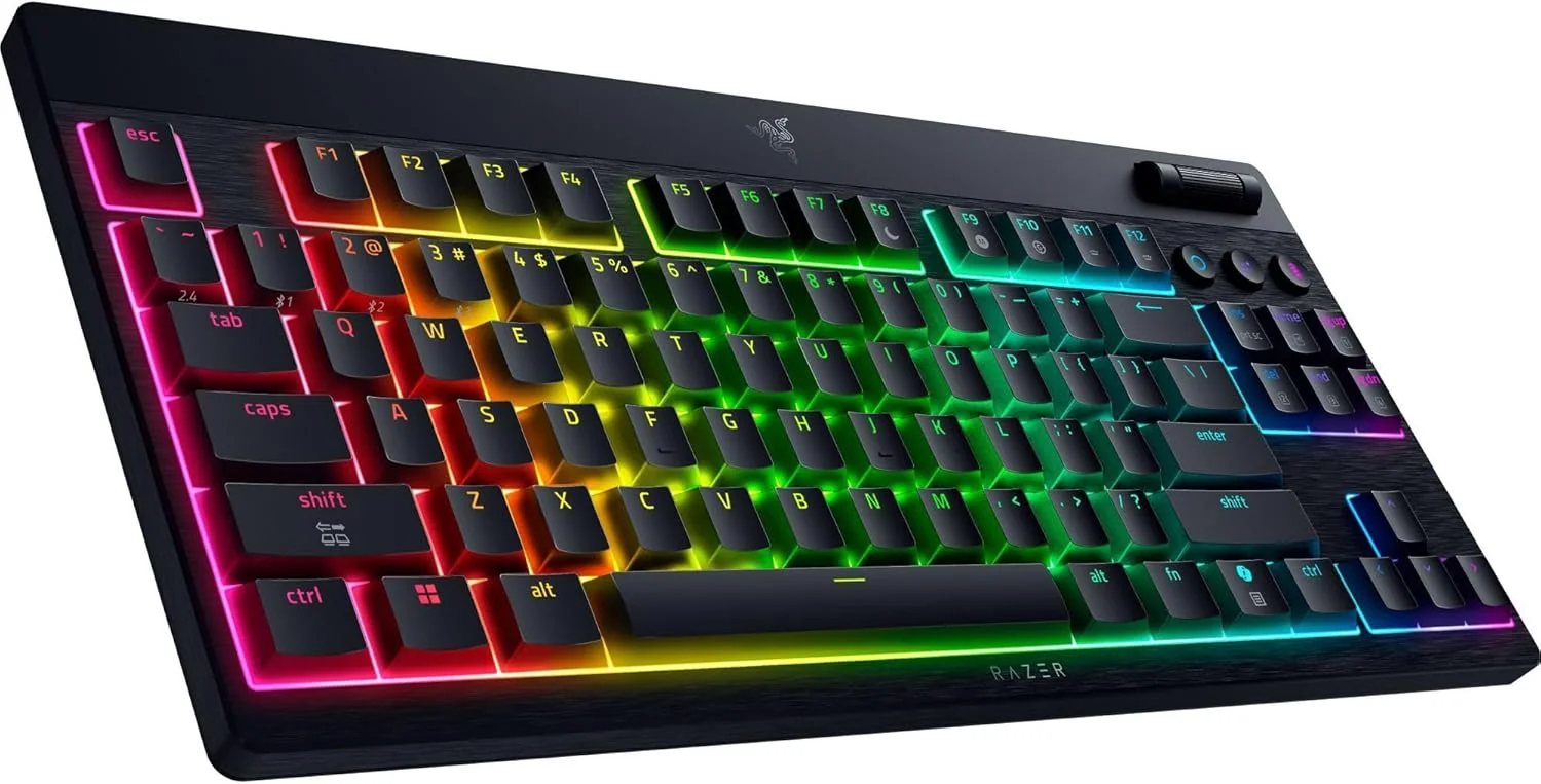 Teclado Mecânico Sem Fios Razer BlackWidow V4 Low Profile Tenkeyless HyperSpeed Switch Verde - Imagem 9