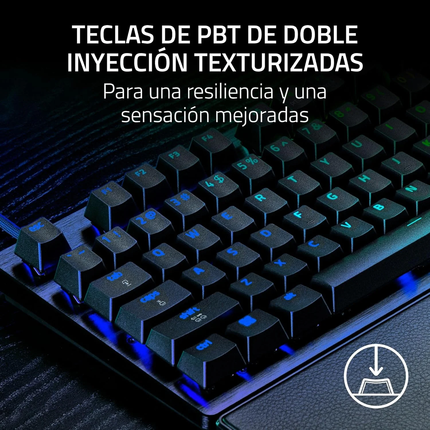 Teclado Gaming Razer Huntsman V3 Pro Tenkeyless 8KHz Ótico USB-C RGB Preto - Imagem 11